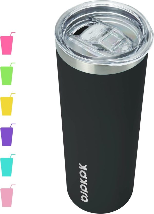 BJPKPK 20 oz Skinny Tumbler with Lid Slim Insulated Travel Coffee Cup Stainless Steel Thermal Mug,Pink - Image 7