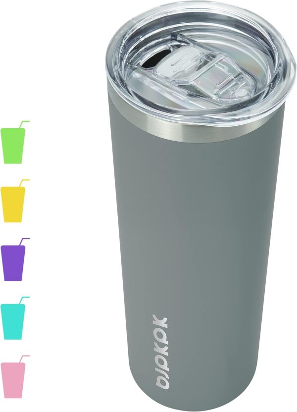 BJPKPK 20 oz Skinny Tumbler with Lid Slim Insulated Travel Coffee Cup Stainless Steel Thermal Mug,Pink - Image 55