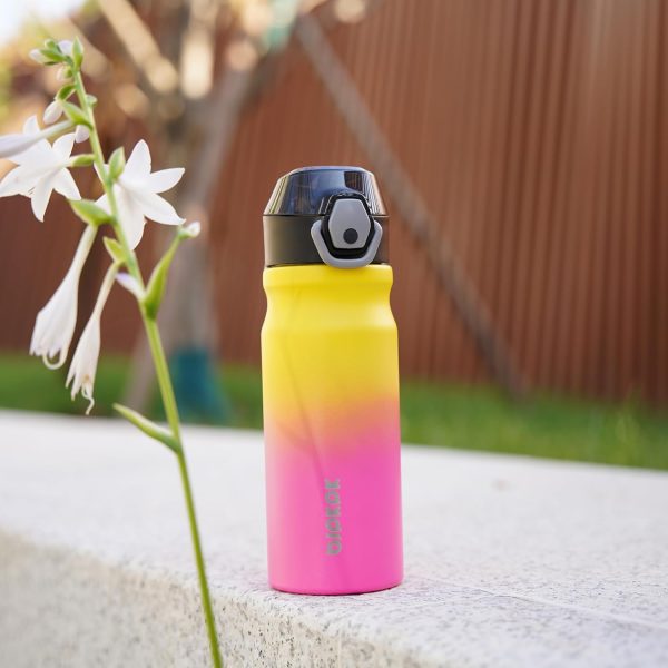 BJPKPK 18oz Insulated Water Bottle With Straw Stainless Steel Double Wall Water Bottles BPA Free Leak Proof Thermos With Lockable Flip Lid And Soft Silicone Spout,Ocean Dream - Image 11