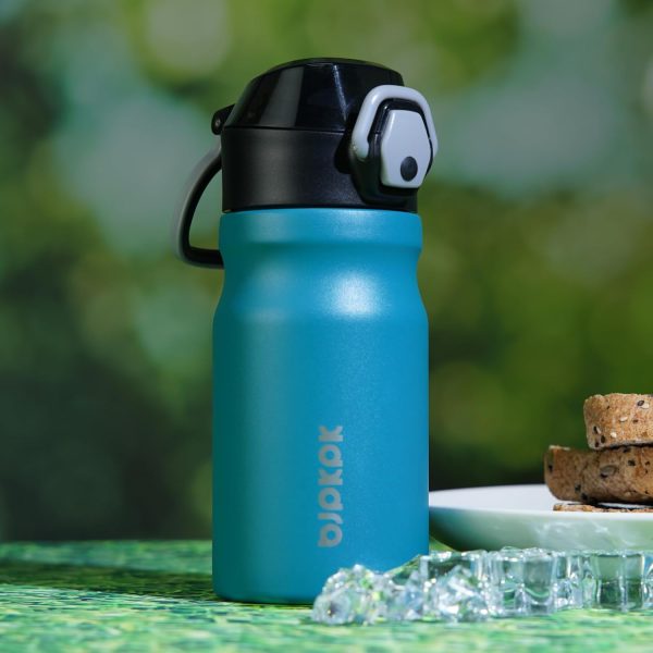 BJPKPK 18oz Insulated Water Bottle With Straw Stainless Steel Double Wall Water Bottles BPA Free Leak Proof Thermos With Lockable Flip Lid And Soft Silicone Spout,Ocean Dream - Image 17