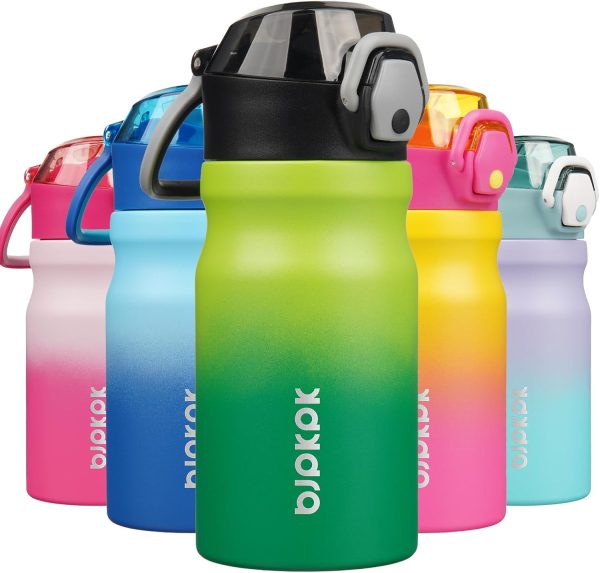 BJPKPK 18oz Insulated Water Bottle With Straw Stainless Steel Double Wall Water Bottles BPA Free Leak Proof Thermos With Lockable Flip Lid And Soft Silicone Spout,Ocean Dream - Image 152