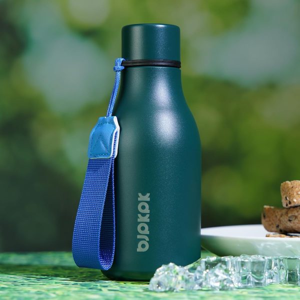 BJPKPK Insulated Water Bottles, 18 oz Stainless Steel Metal Water Bottle with Strap, BPA Free Leak Proof Thermos, Mugs, Flasks, Reusable Water Bottle for Sports & Travel, Black - Image 37