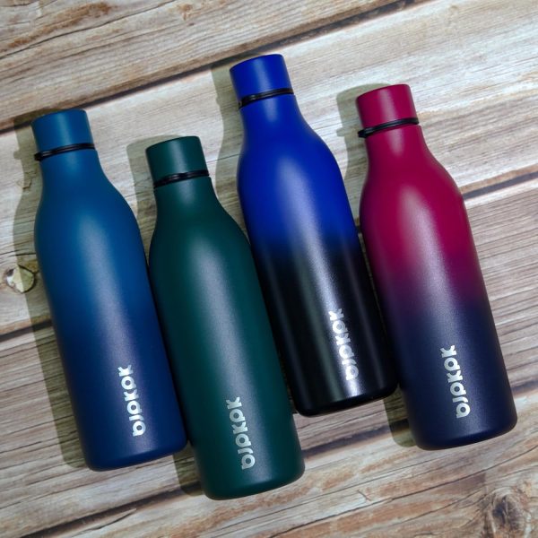BJPKPK Insulated Water Bottles, 18 oz Stainless Steel Metal Water Bottle with Strap, BPA Free Leak Proof Thermos, Mugs, Flasks, Reusable Water Bottle for Sports & Travel, Black - Image 53
