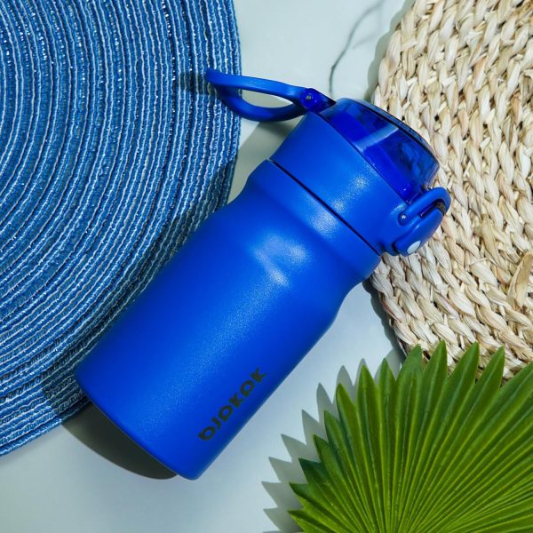 BJPKPK 18oz Insulated Water Bottle With Straw Stainless Steel Double Wall Water Bottles BPA Free Leak Proof Thermos With Lockable Flip Lid And Soft Silicone Spout,Ocean Dream - Image 191