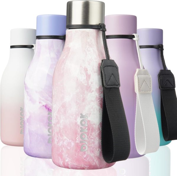 BJPKPK Insulated Water Bottles, 18 oz Stainless Steel Metal Water Bottle with Strap, BPA Free Leak Proof Thermos, Mugs, Flasks, Reusable Water Bottle for Sports & Travel, Black - Image 68