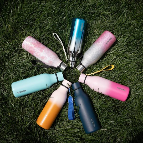 BJPKPK Insulated Water Bottles, 18 oz Stainless Steel Metal Water Bottle with Strap, BPA Free Leak Proof Thermos, Mugs, Flasks, Reusable Water Bottle for Sports & Travel, Black - Image 89