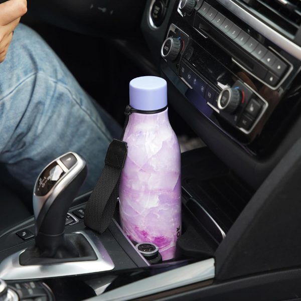 BJPKPK Insulated Water Bottles, 18 oz Stainless Steel Metal Water Bottle with Strap, BPA Free Leak Proof Thermos, Mugs, Flasks, Reusable Water Bottle for Sports & Travel, Black - Image 109