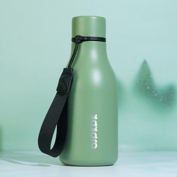BJPKPK Insulated Water Bottles, 18 oz Stainless Steel Metal Water Bottle with Strap, BPA Free Leak Proof Thermos, Mugs, Flasks, Reusable Water Bottle for Sports & Travel, Black - Image 129