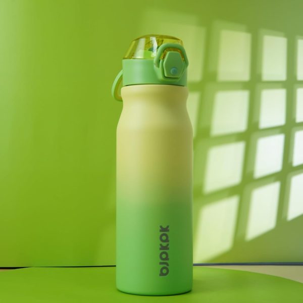 BJPKPK 18oz Insulated Water Bottle With Straw Stainless Steel Double Wall Water Bottles BPA Free Leak Proof Thermos With Lockable Flip Lid And Soft Silicone Spout,Ocean Dream - Image 272