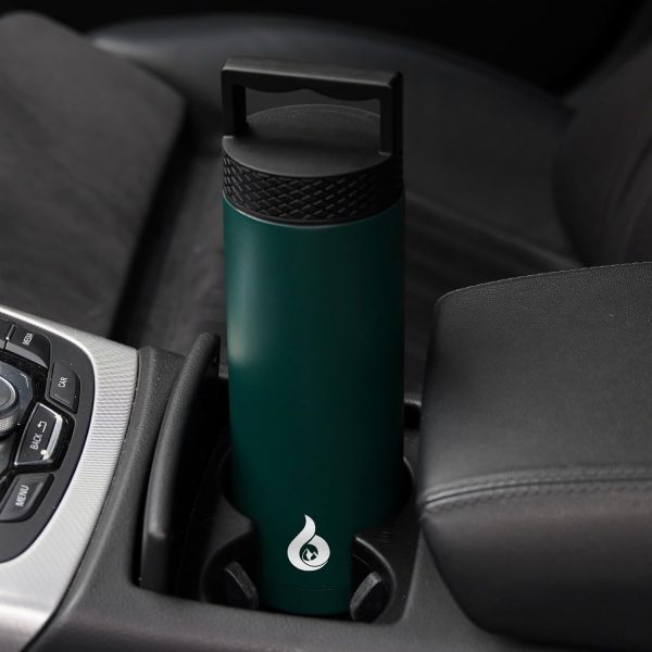 BJPKPK 64 oz Insulated Water Bottle, Dishwasher Safe Half Gallon Water Bottle with Ergonomic Handle, BPA Free Leak Proof Water Jug for Sports, Metal Thermos with Anti-slip Bottom, Grey - Image 80