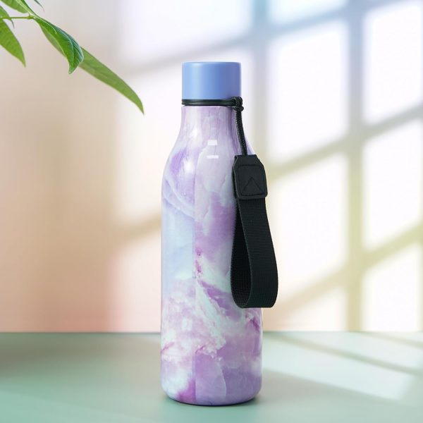 BJPKPK Insulated Water Bottles, 18 oz Stainless Steel Metal Water Bottle with Strap, BPA Free Leak Proof Thermos, Mugs, Flasks, Reusable Water Bottle for Sports & Travel, Black - Image 226
