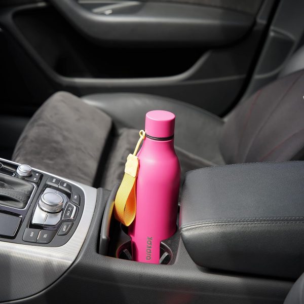 BJPKPK Insulated Water Bottles, 18 oz Stainless Steel Metal Water Bottle with Strap, BPA Free Leak Proof Thermos, Mugs, Flasks, Reusable Water Bottle for Sports & Travel, Black - Image 296