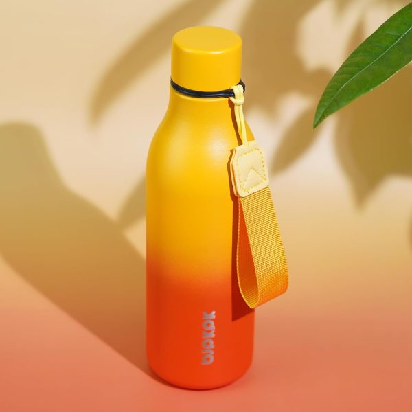 BJPKPK Insulated Water Bottles, 18 oz Stainless Steel Metal Water Bottle with Strap, BPA Free Leak Proof Thermos, Mugs, Flasks, Reusable Water Bottle for Sports & Travel, Black - Image 300