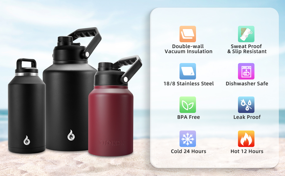 BJPKPK Large Water Bottle