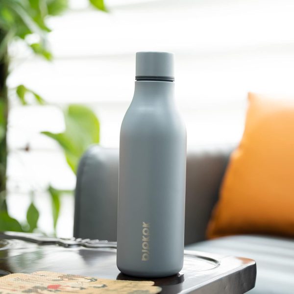 BJPKPK Insulated Water Bottles, 18 oz Stainless Steel Metal Water Bottle with Strap, BPA Free Leak Proof Thermos, Mugs, Flasks, Reusable Water Bottle for Sports & Travel, Black - Image 337