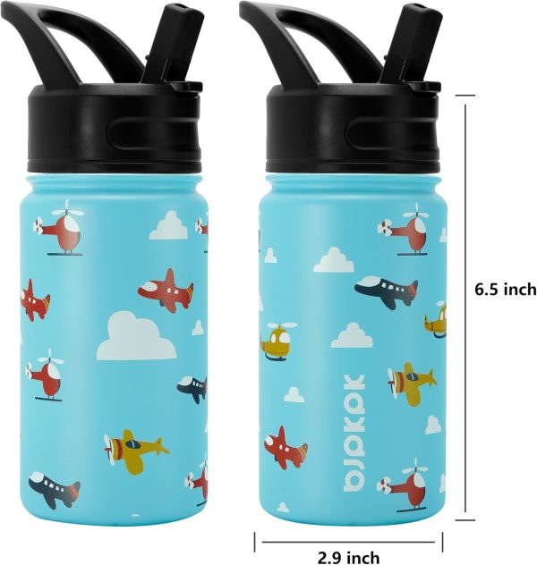 BJPKPK 40oz Stainless Steel Insulated Water Bottle with 3 Lids, Sakura - BPA Free Leakproof Thermos Bottle for Sports & Gym - Image 268