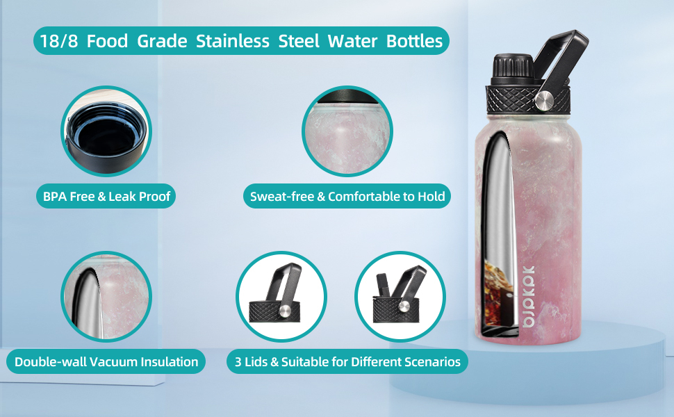 BJPKPK Insulated Water Bottles 